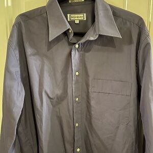 Yves Saint Laurent Mens Dress Shirt Size 15 1/2 32-33  Purple